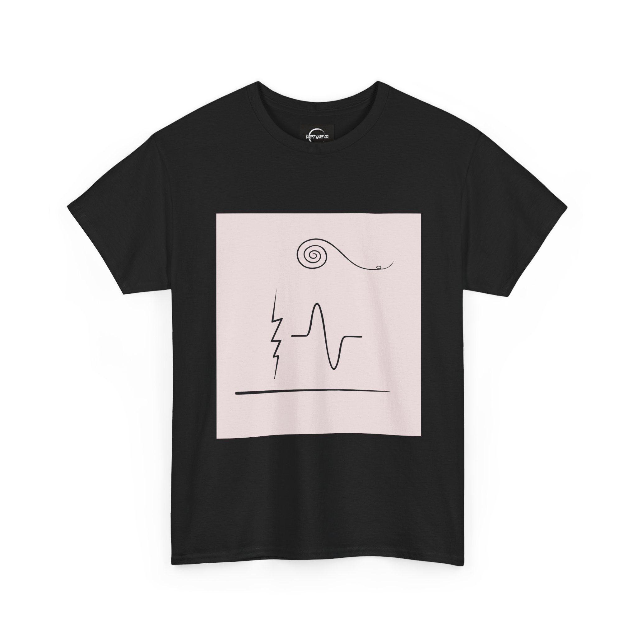 The Alchemical Prism Graphic Tee — Abstract Line Art Unisex T-Shirt