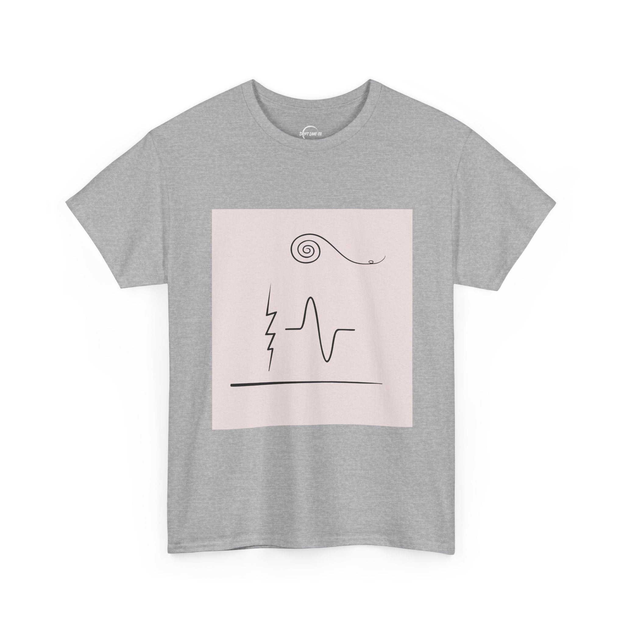 The Alchemical Prism Graphic Tee — Abstract Line Art Unisex T-Shirt