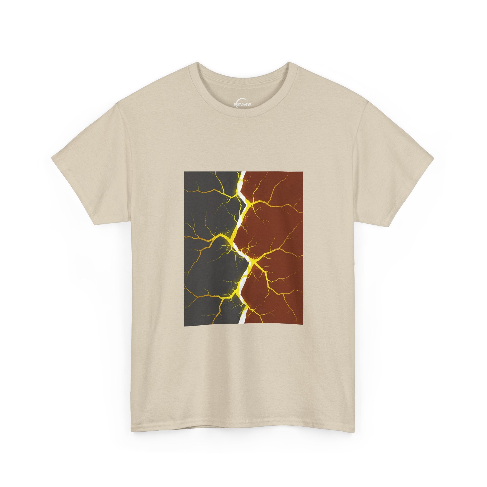 The "Tectonic Shift" — Split Earth Graphic Unisex T-Shirt