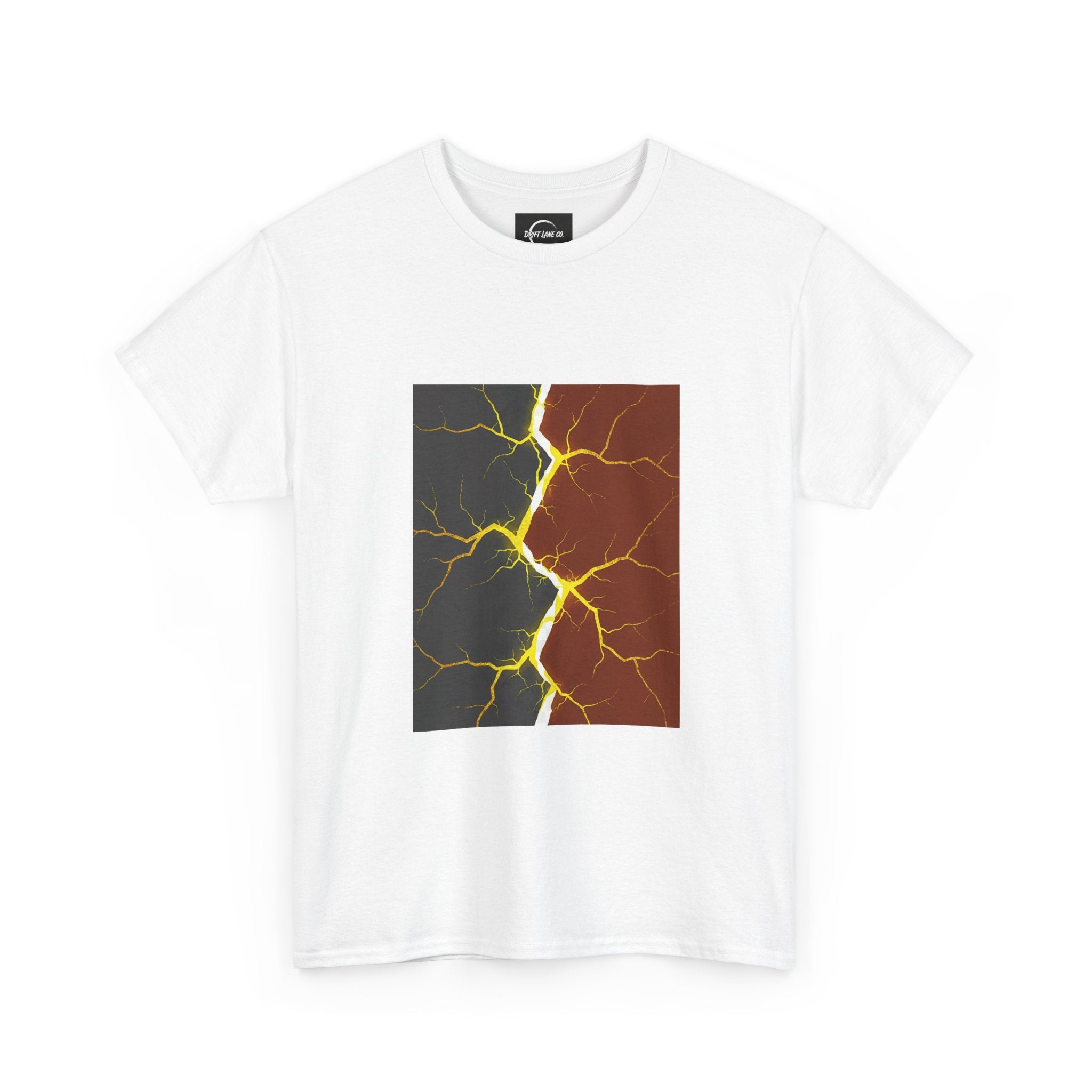 The "Tectonic Shift" — Split Earth Graphic Unisex T-Shirt