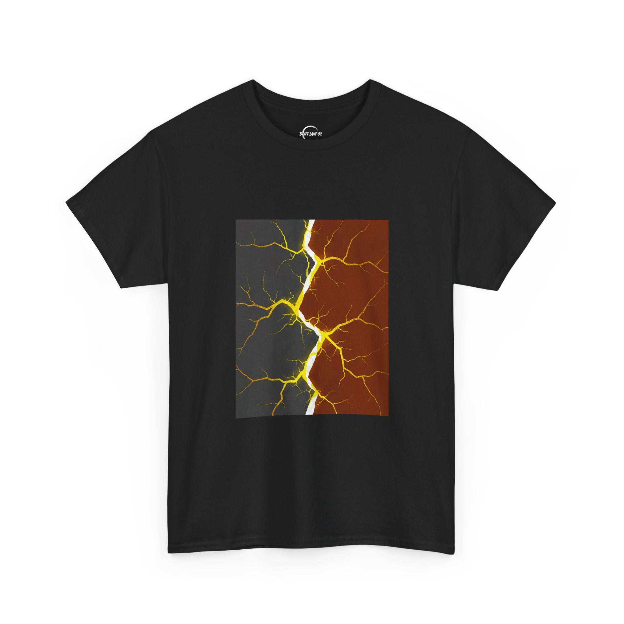 The "Tectonic Shift" — Split Earth Graphic Unisex T-Shirt