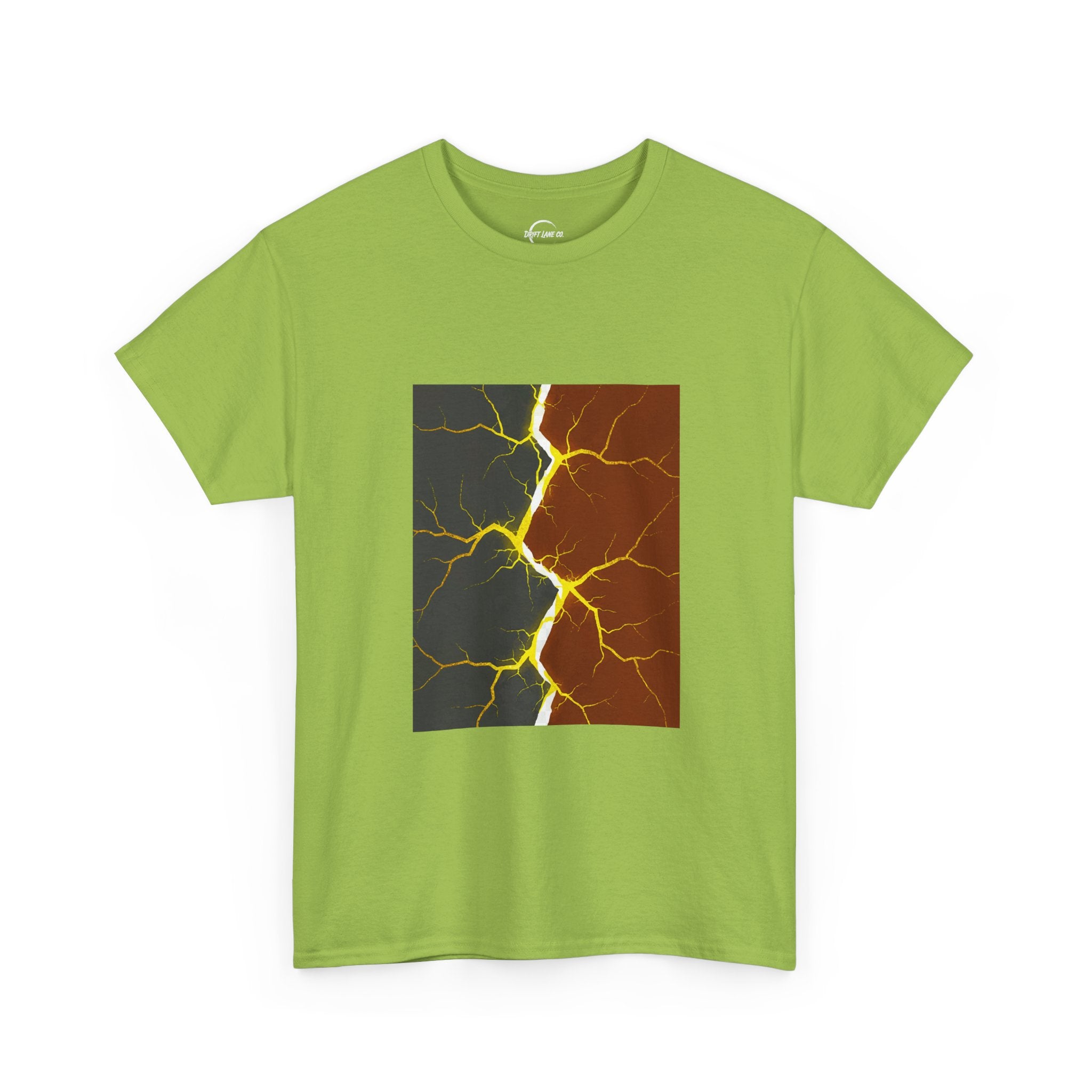 The "Tectonic Shift" — Split Earth Graphic Unisex T-Shirt