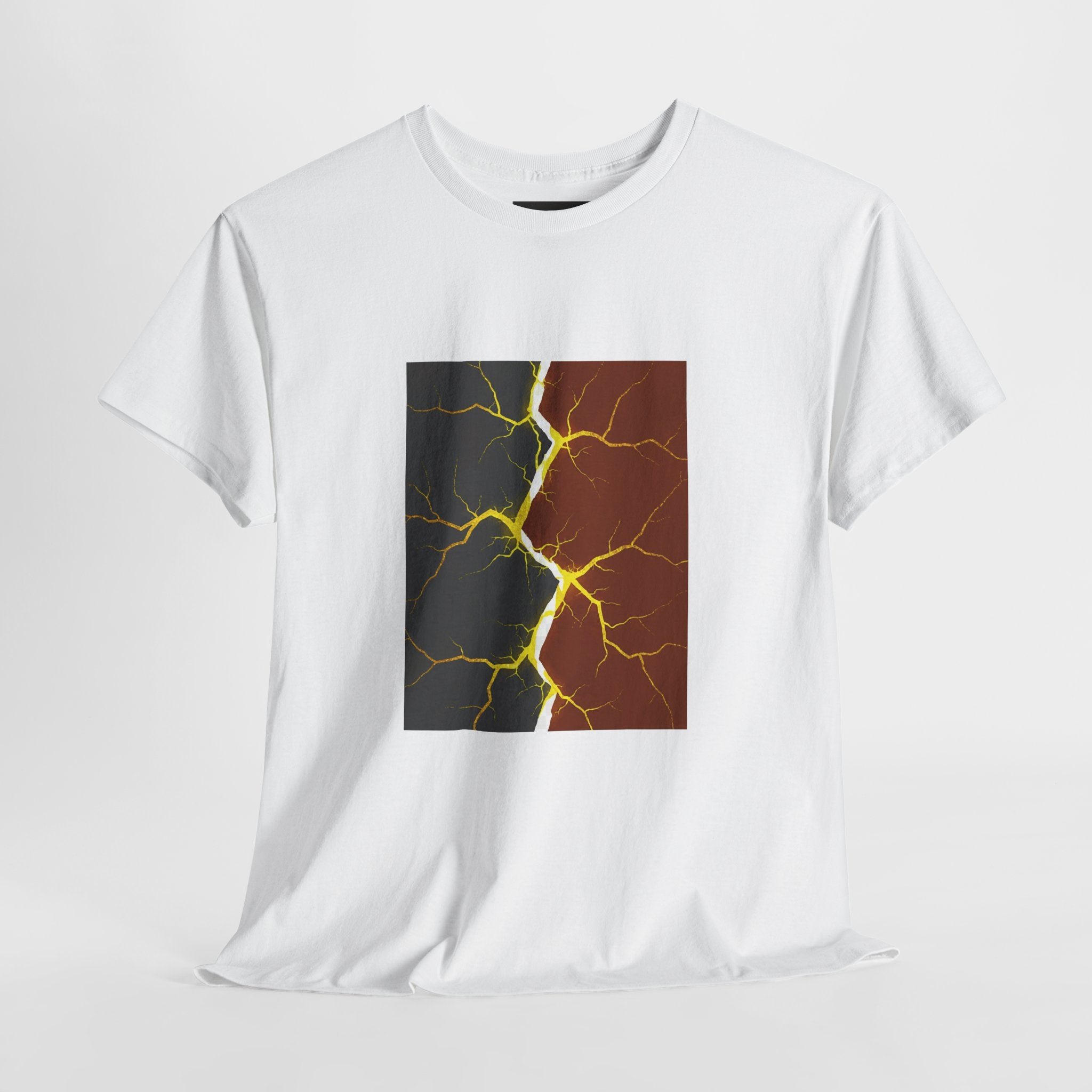 The "Tectonic Shift" — Split Earth Graphic Unisex T-Shirt
