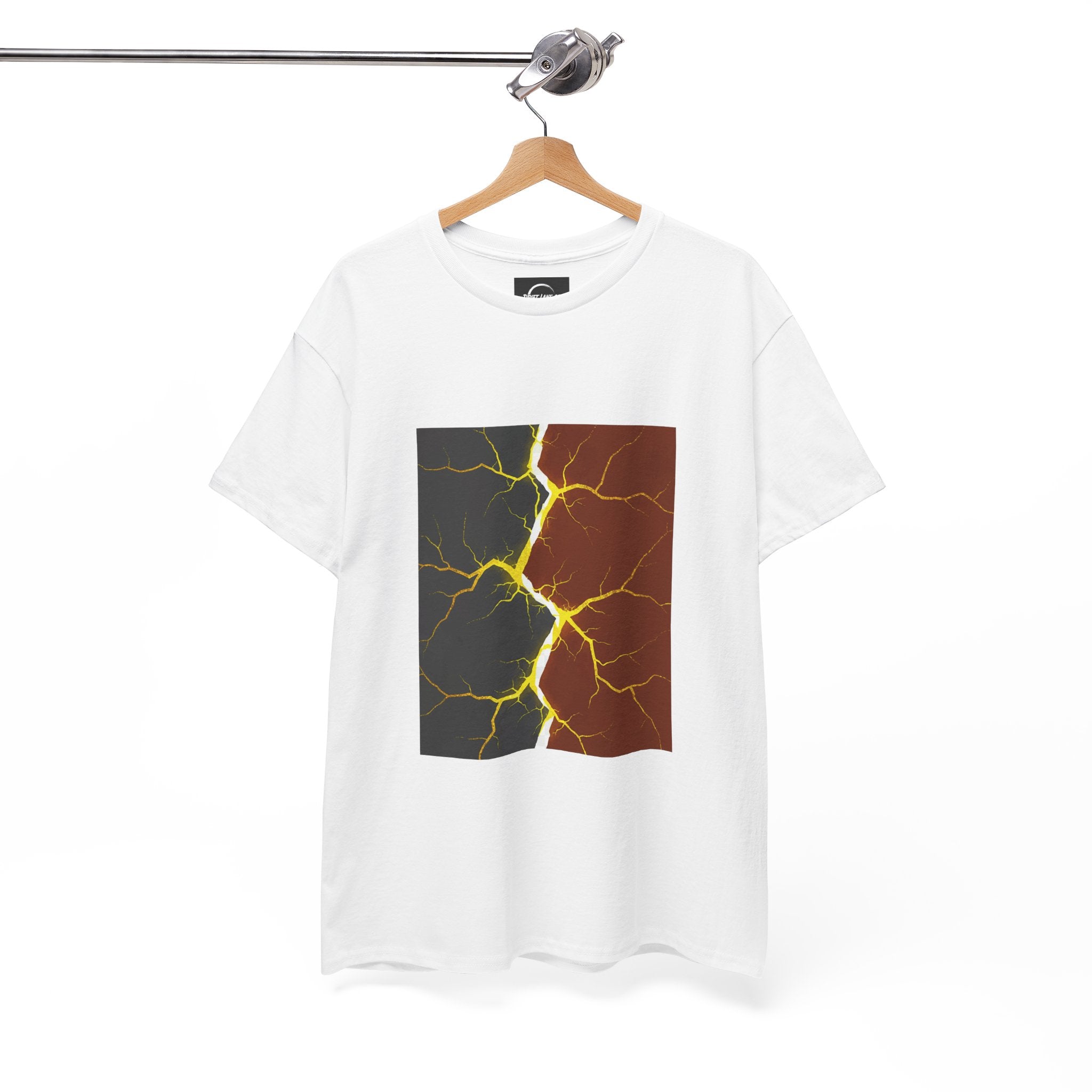 The "Tectonic Shift" — Split Earth Graphic Unisex T-Shirt